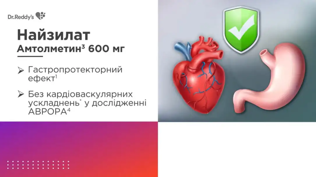 Амтолметин гуацил - препарат із оригінальним механізмом дії